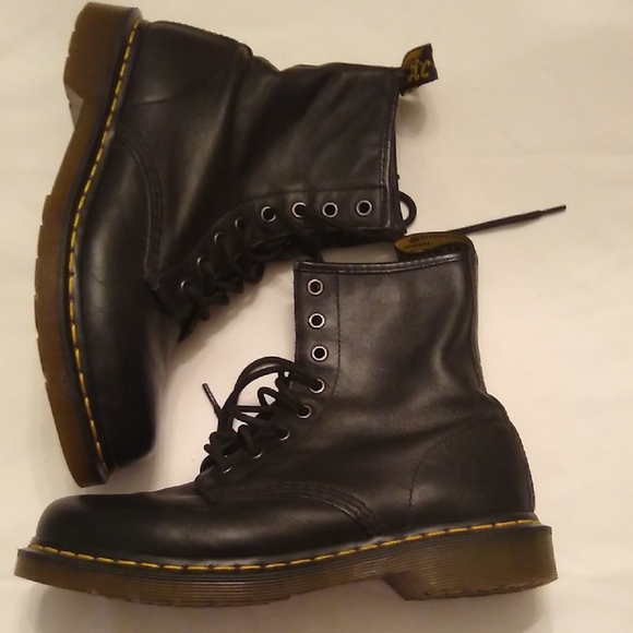 Dr. Martens Black Leather Boots - Picture 4 of 7